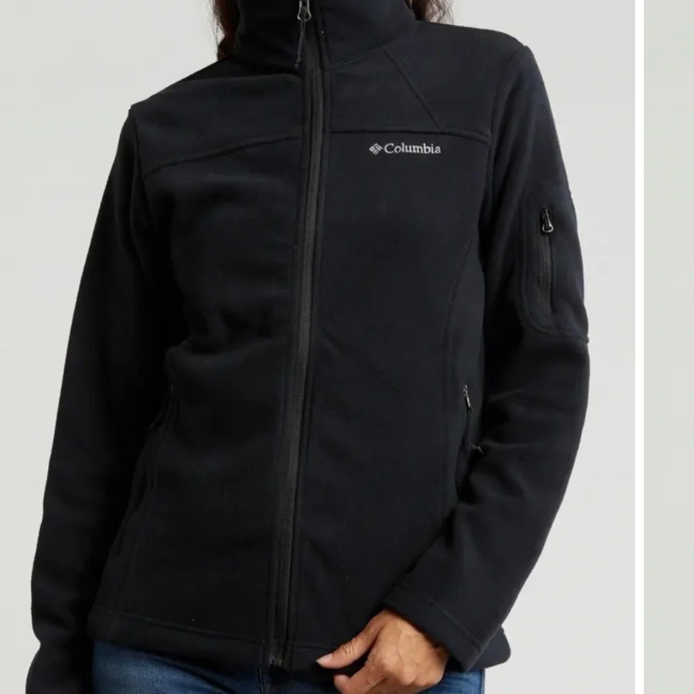 Columbia Women's Black Fleece Jacket cool intervention medium $65 M - Picture 3 of 4